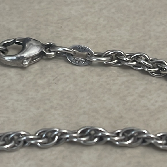 Retired James Avery “16 double loop silver rope chain - Picture 5 of 7